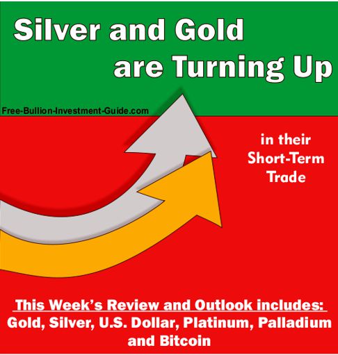 2017 - October 9th - Silver and Gold are Turning Up - in their short-term trade - graphic