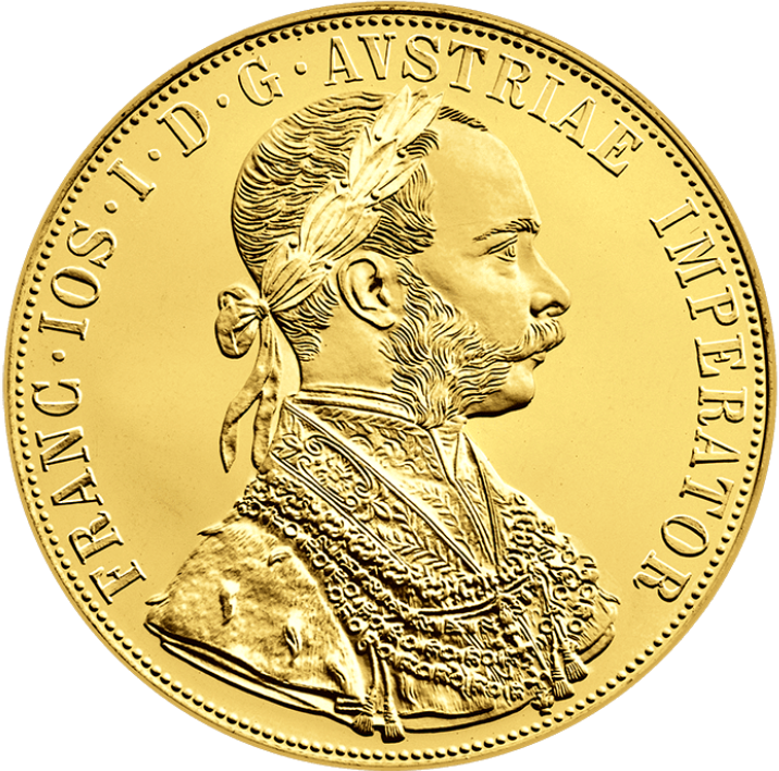 4-Ducat 1915 Austrian Gold Coin obverse
