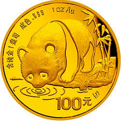 1987 chinese gold panda