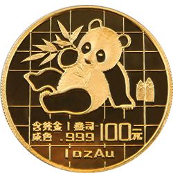 1989 chinese gold panda