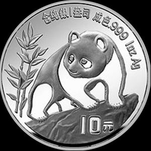1990 chinese silver panda