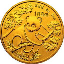 1992 chinese gold panda