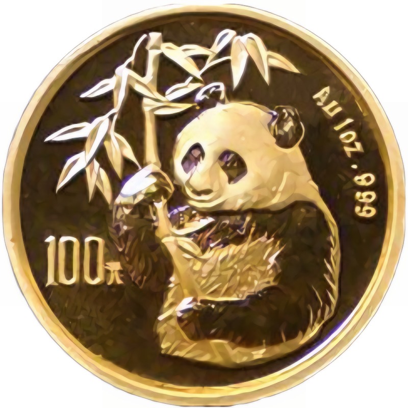 1995 chinese gold panda