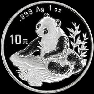 1998 chinese silver panda