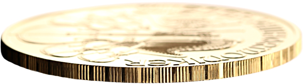 Grained Edge of the Austrian Philharmonic Gold bullion coin (Courtesy of Gruener Panda)