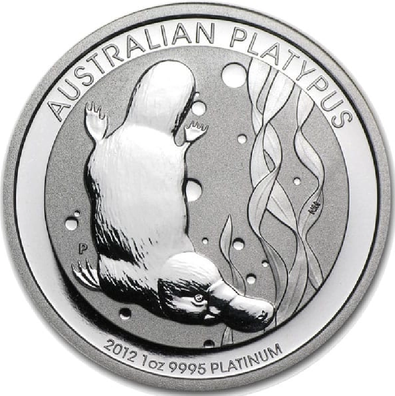 1 oz Australian Platinum Platypus Obverse side