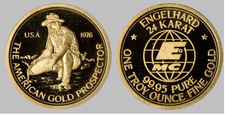 engelhard gold prospector round