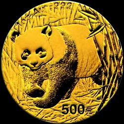 2002 chinese gold panda