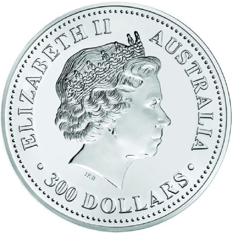 2007 - 10 Kilo. Australian Silver Lunar Bullion Coin - Series I - Obverse Side
