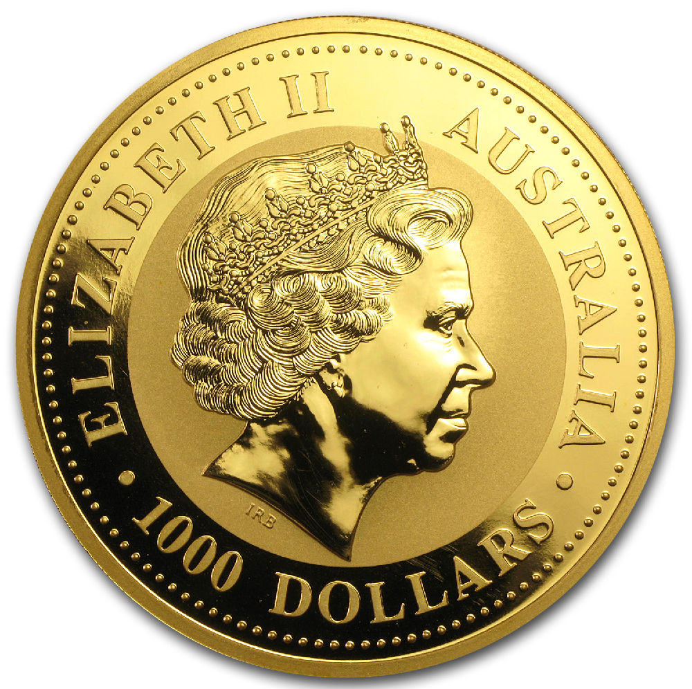 2000 - 10oz Australian Gold Nugget Bullion Coin - Obverse