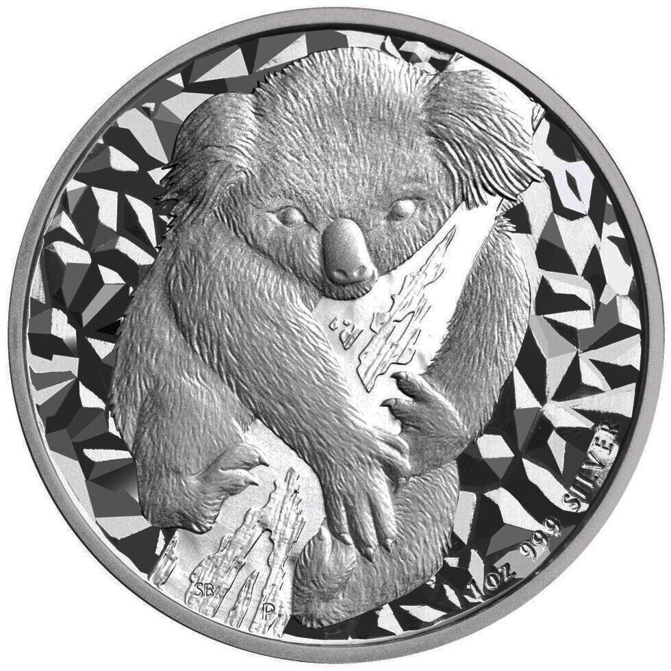 2007 1oz. Australian Koala Silver bullion coin - reverse side