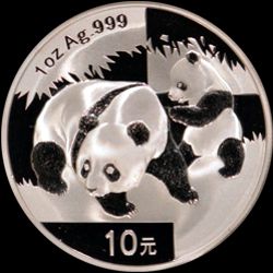 2008 chinese silver panda