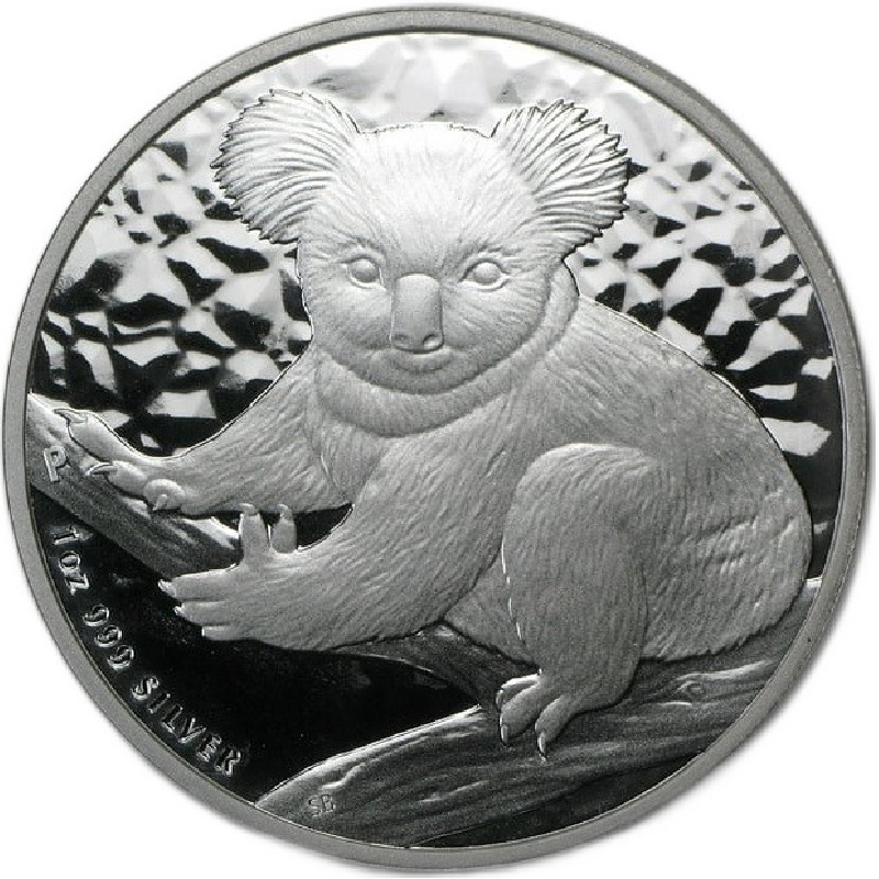 2009 1oz. Australian Koala Silver bullion coin - reverse side