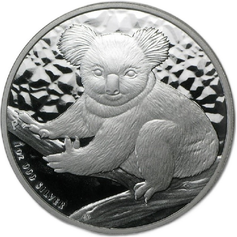 2009 1oz. Australian Koala Silver bullion coin - reverse side