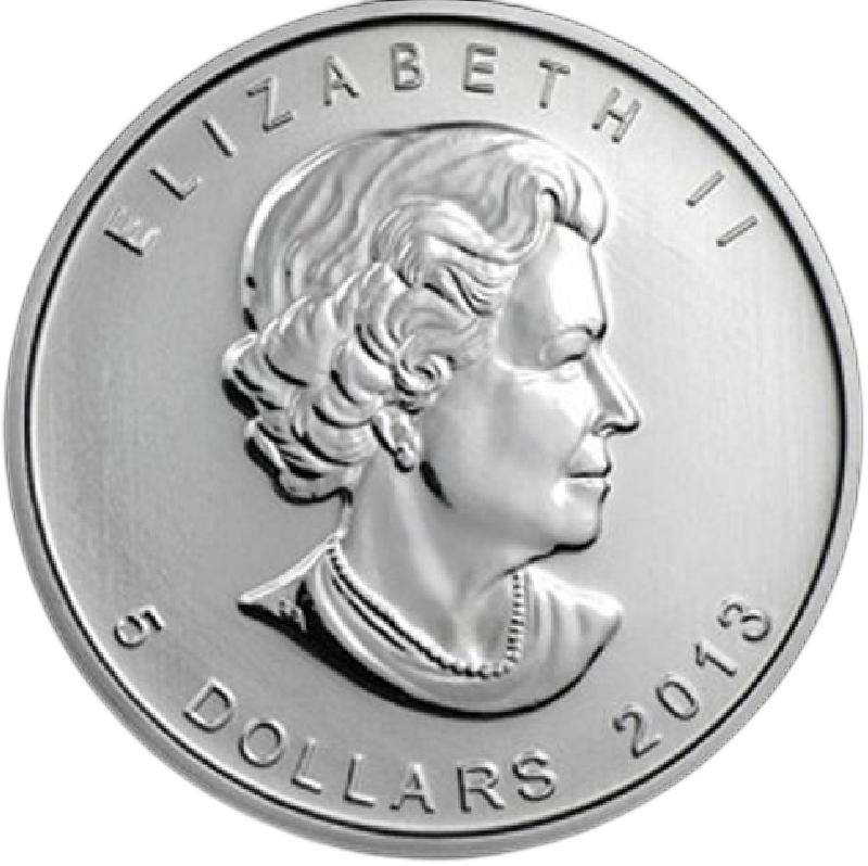 2013 - 1oz. Canadian Bison bullion Coin - Obverse Side
