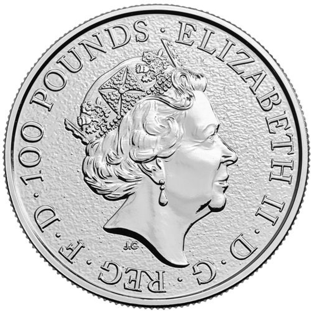 2017 - 1oz. Platinum QB Lion of England OBV