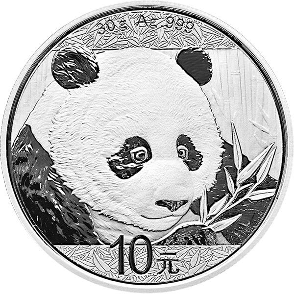 2018 silver chinese panda