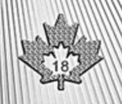 Micro-Engraved Maple Leaf
Security Mark