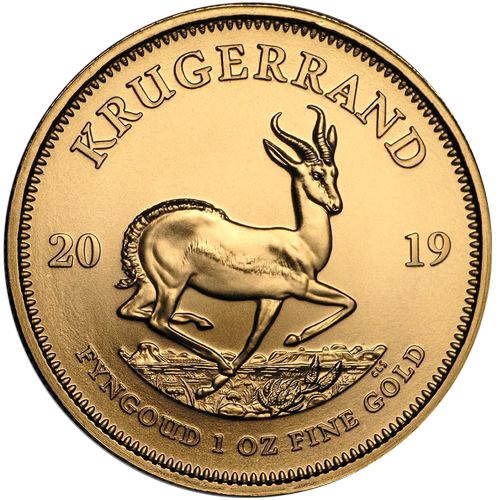 1 oz. Gold Krugerrand Rev