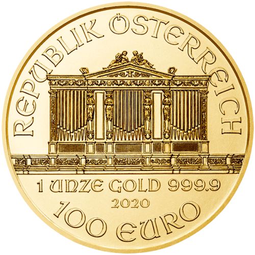 2020 1oz. Gold Austrian Philharmonic - Obverse