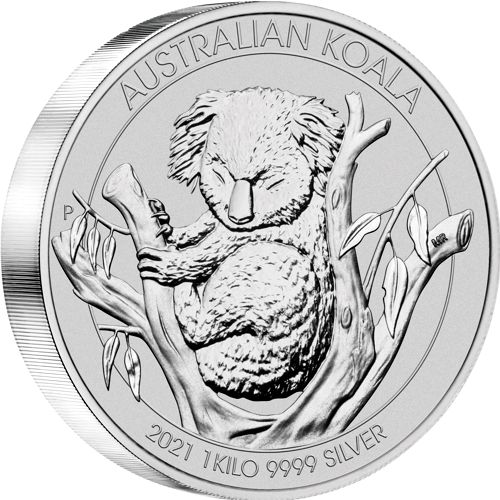 one kilo silver koala - reverse side