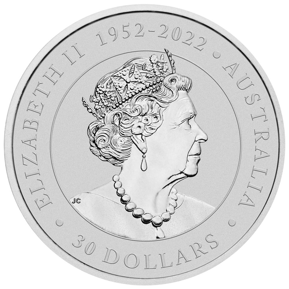 2023 1-kilo. Australian Koala silver bullion coin - obverse side