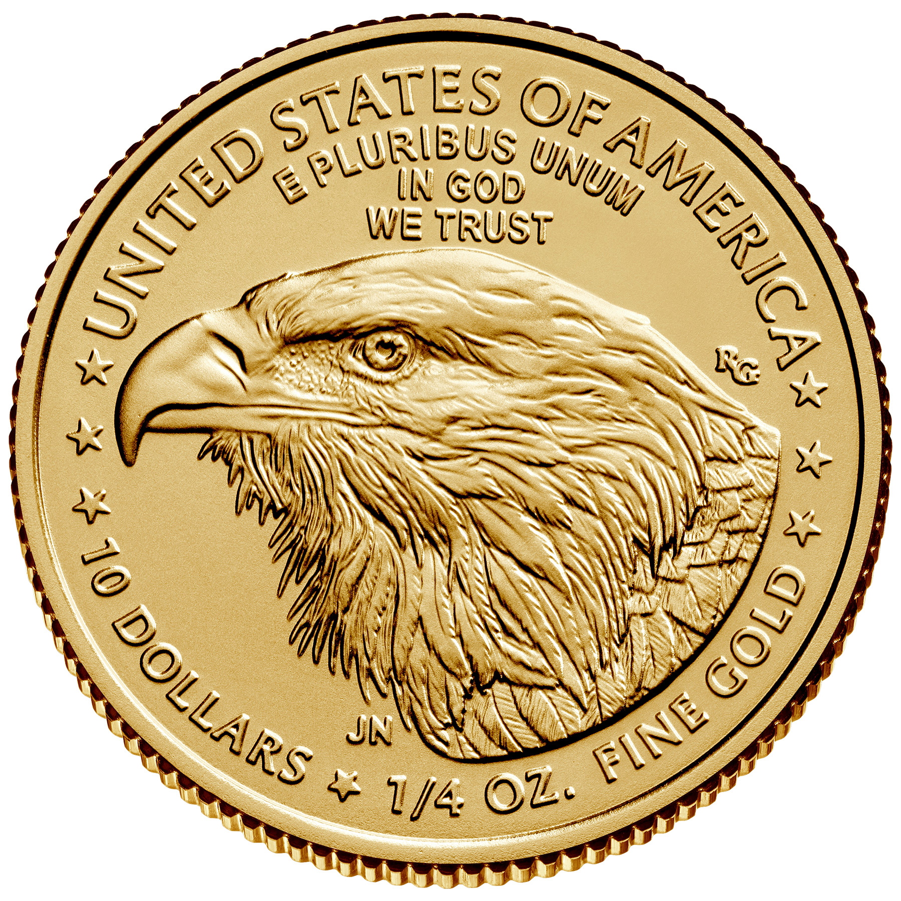 2024 1/4 oz American Eagle Gold Bullion Coin - Reverse side (Type II)