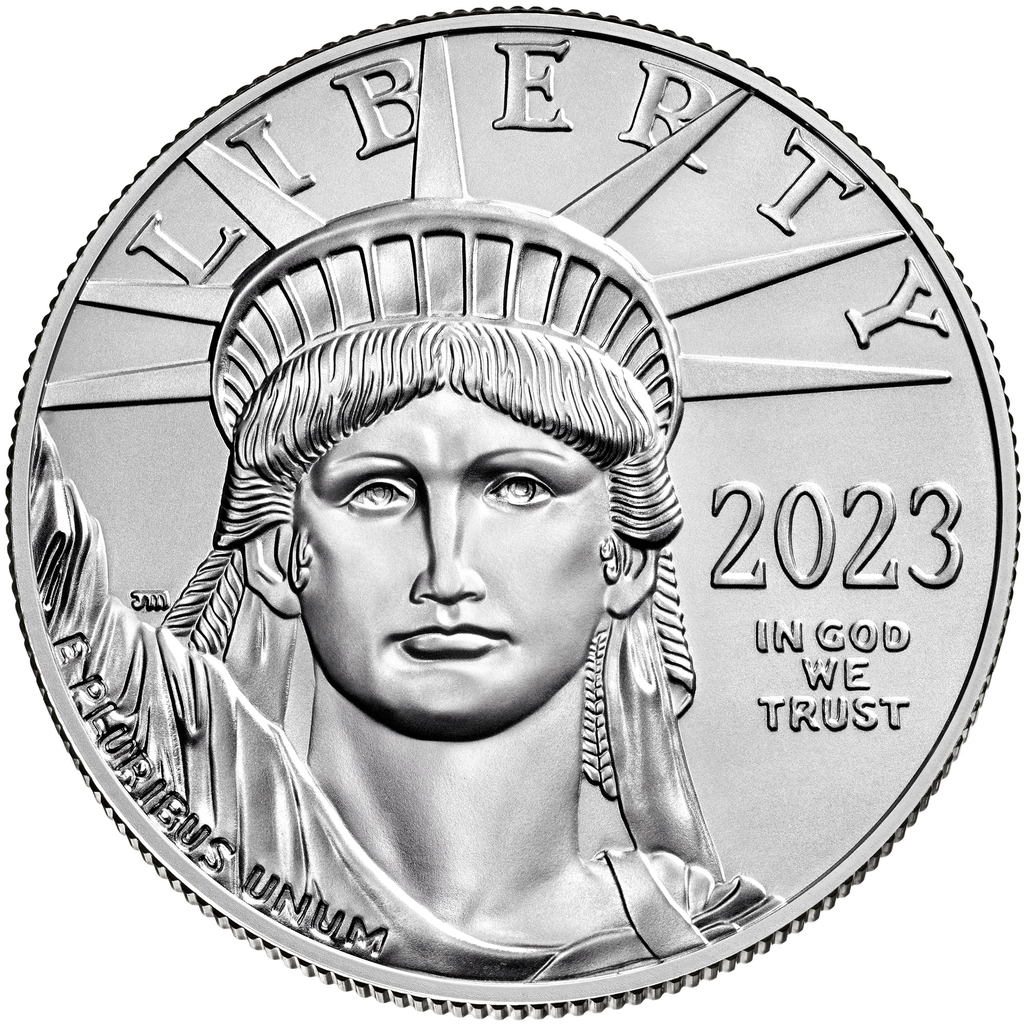 1oz U.S. Platinum Eagle Bullion Coin - Obverse