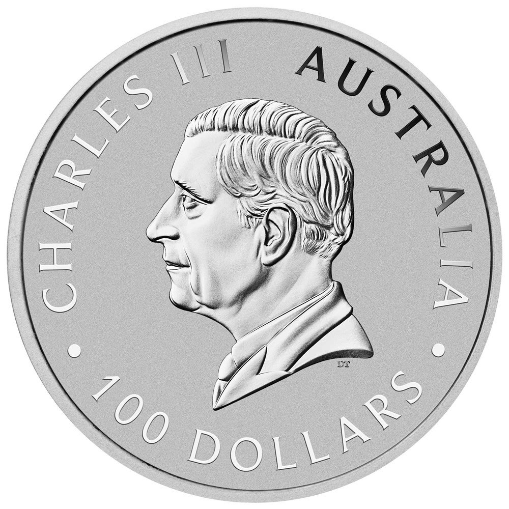 2024 1oz. Australian Platinum Kangaroo bullion coin - obverse