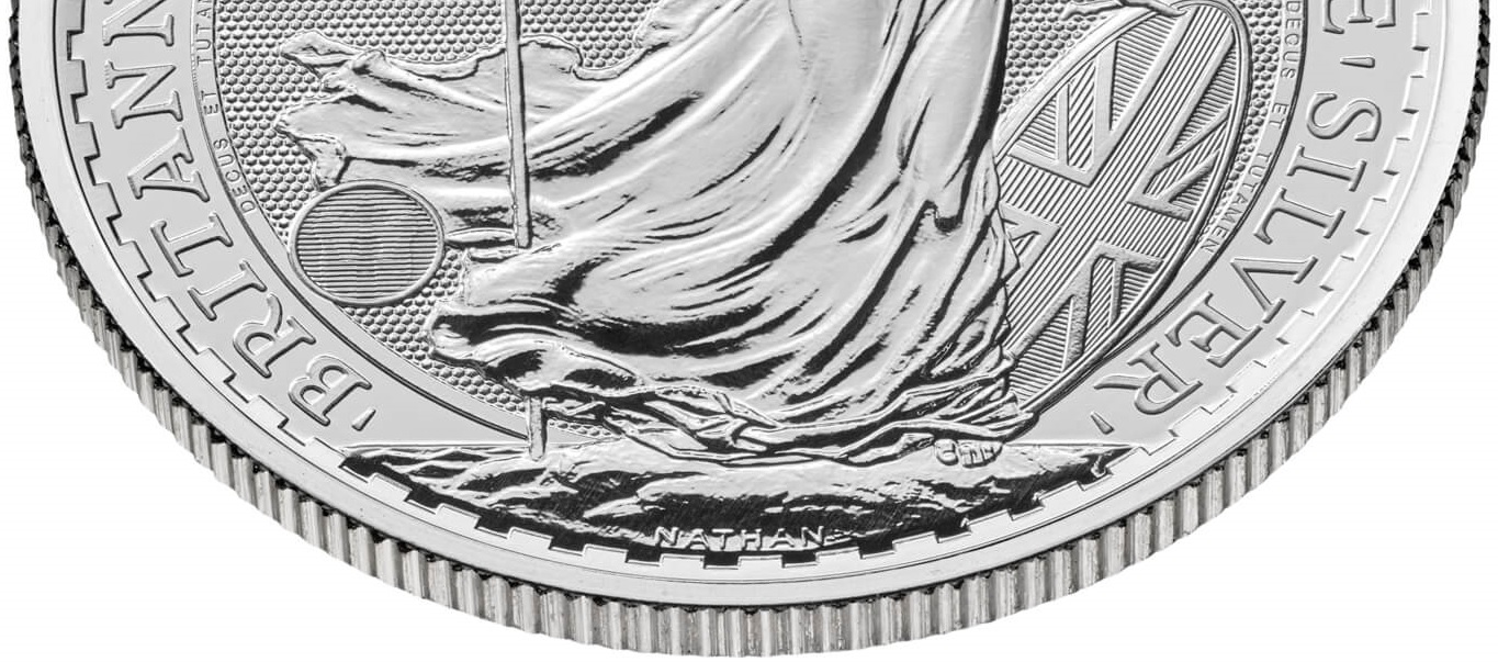 1 oz. Silver Britannia bullion coin - Reeded Edge