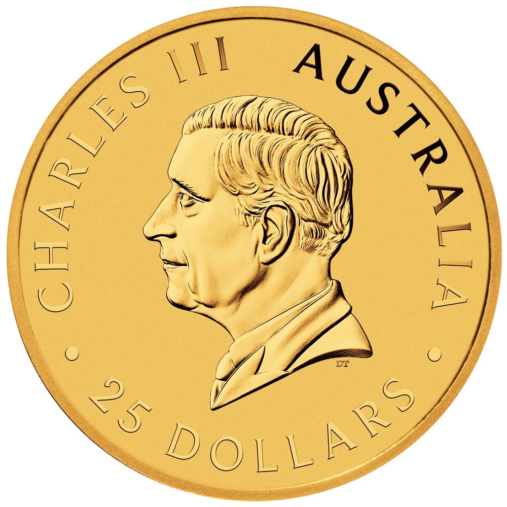2024 1/4 oz. Gold Australian Kangaroo - Obverse side