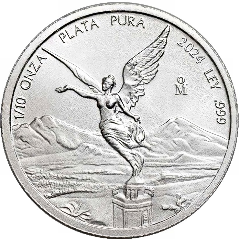 1/10 oz. Mexican Silver Libertad Bullion Coin - Reverse side