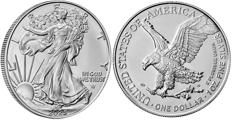 2021 - Present, Type I: 1oz. American Eagle Silver Bullion Coin