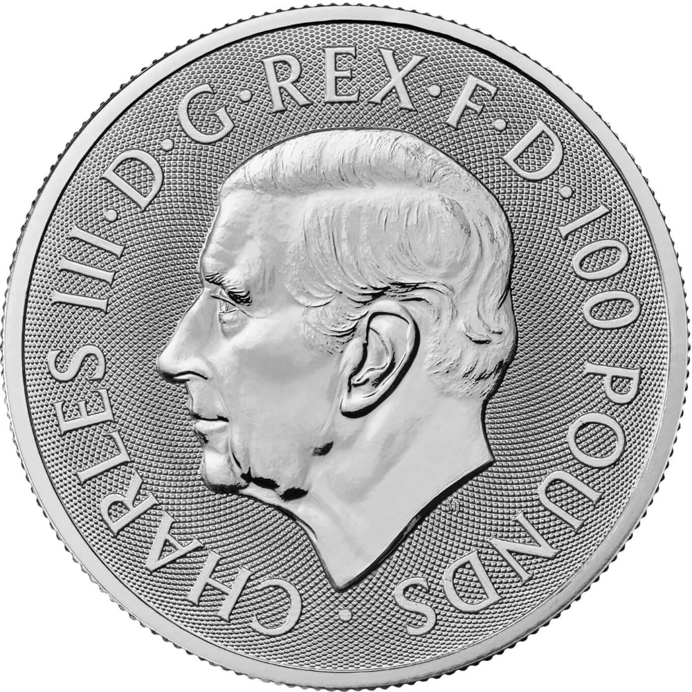 2026 - 1oz. Platinum Britannia bullion coin - obverse side