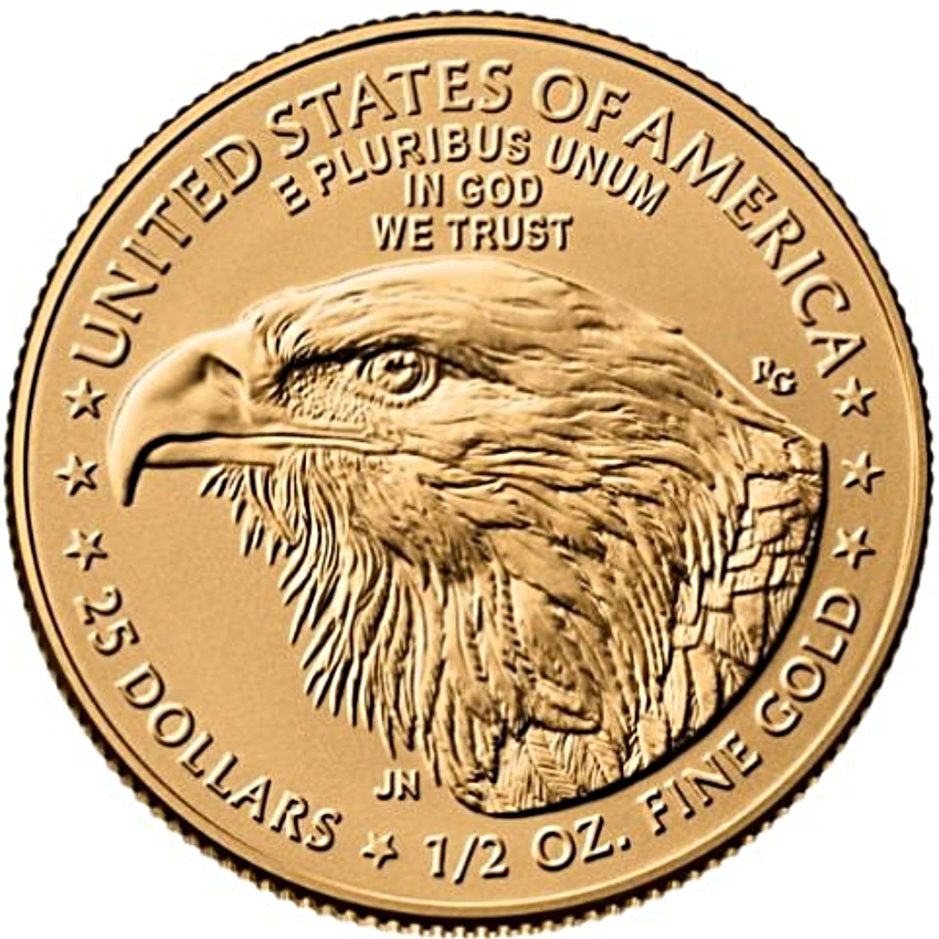 2026 - 1/2 oz American Eagle Gold bullion coin - Reverse - Type II