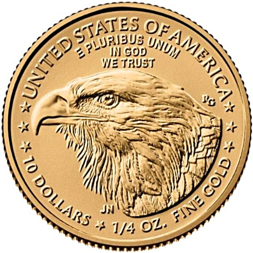 2026 1/4 oz American Eagle Gold Bullion Coin - Reverse side (Type II)