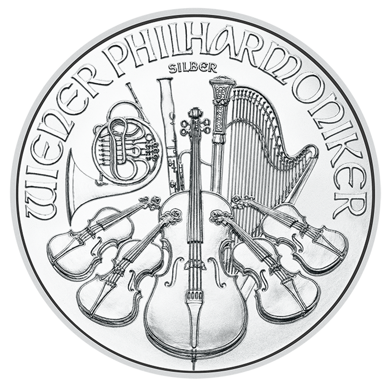 2026 - 1 oz. Austrian Silver Philharmonic Bullion Coin - Reverse Side