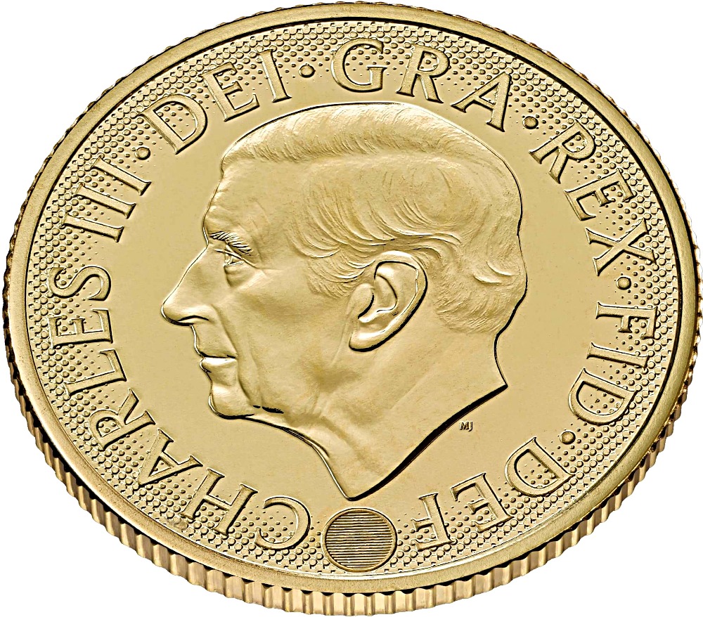 2026 Great Britain (UK) - Full Gold Sovereign Bullion Coin - obverse side showing edge