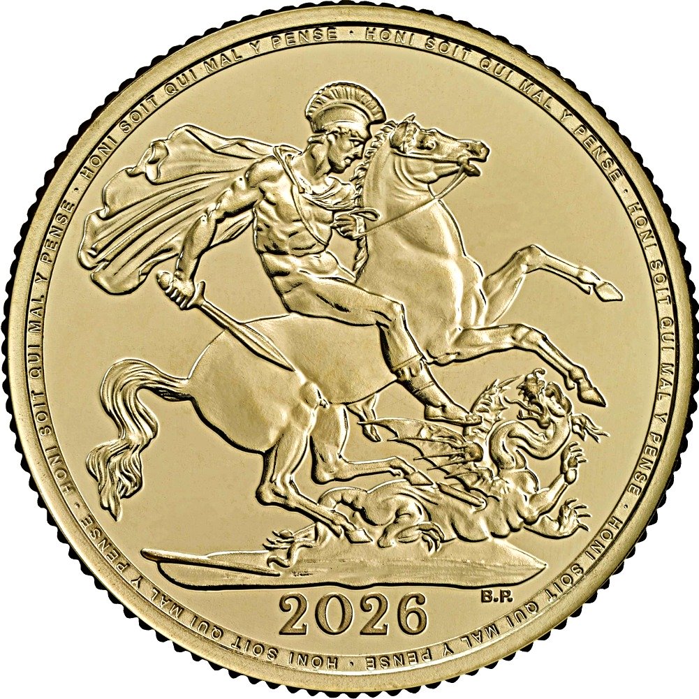 2026 Full Gold Sovereign - Reverse Side