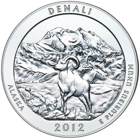 5oz silver coin denali