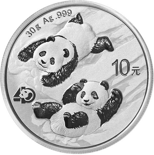 silver chinese panda