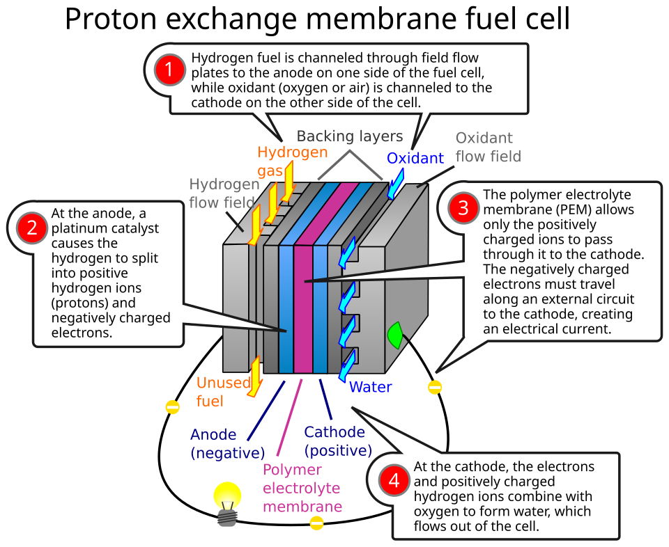 PEM - Proton Exchange Membrane - Hydrogen Fuel Cell