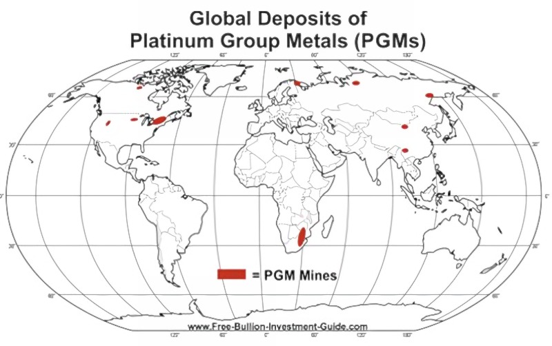 Global Deposits of Platinum Group Metals (PGMs) - Palladium/Platinum Buying Guide