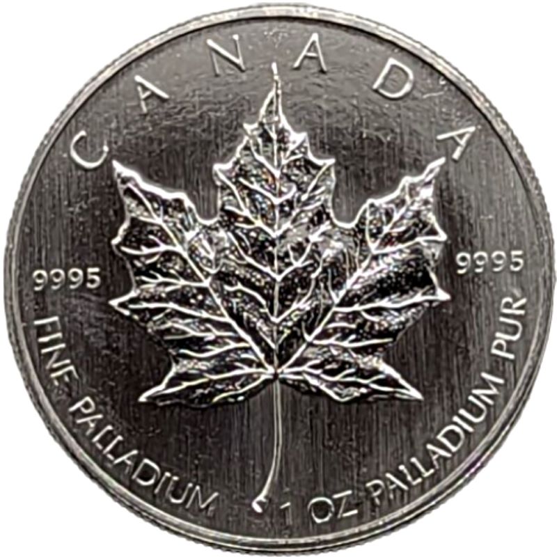 Canadian MapleLeaf Palladium Bullion Coin - reverse side