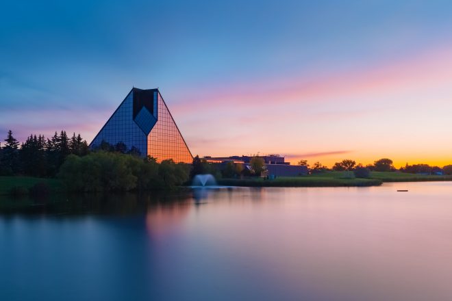 Royal Canadian Mint - Winnipeg Mint Branch at Sunset