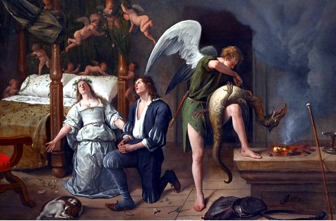 The Angel of Healing - Raphael destroys the demon