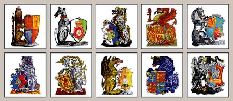 Queen's Beasts - Heraldic Versions