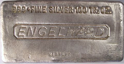 engelhard silver bar 100oz