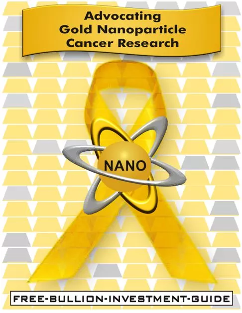 Cancer Awareness Month Ribbon with FBIG Gold-Nano Logo