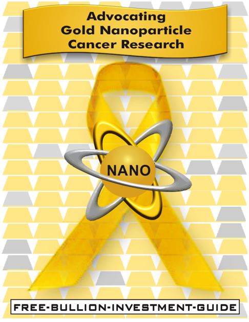 Cancer Awareness Month Ribbon with FBIG Gold-Nano Logo